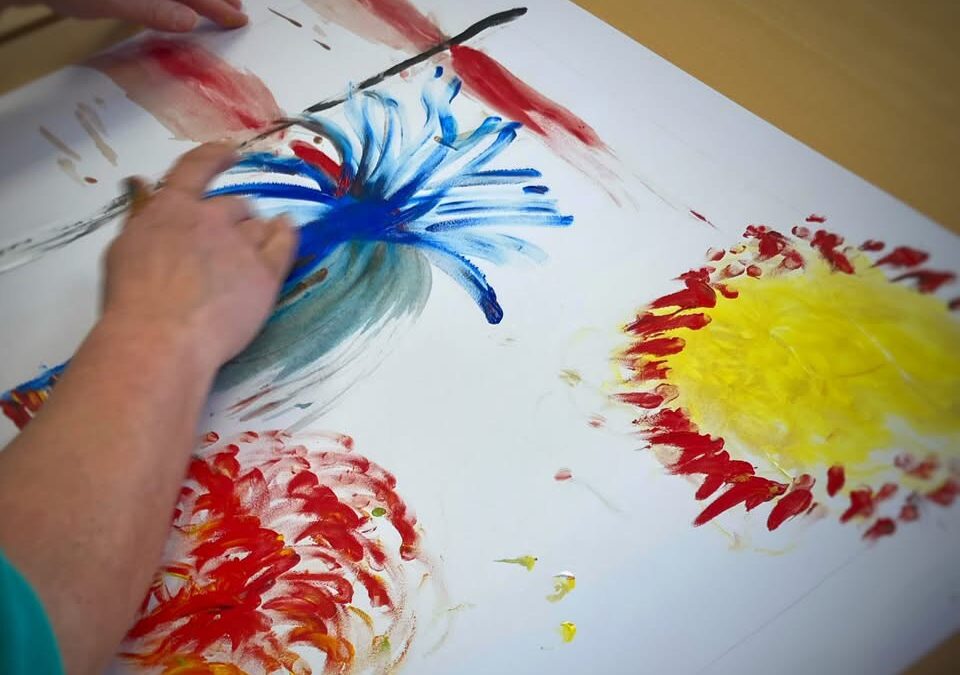 Intuïtief schilderen op muziek